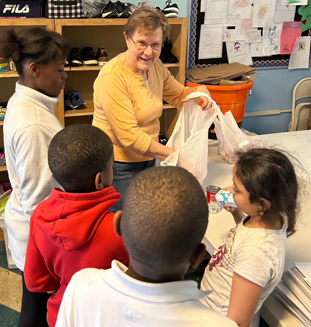 Volunteer Highlight Char Berringer with Grover Cleveland United Way