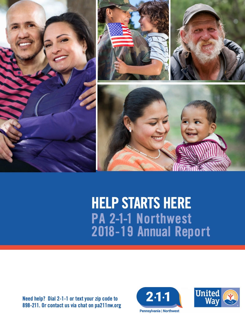 PA 211 Northwest Annual Report Released United Way of Erie County