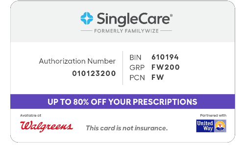 Singlecare formerly FamilyWize